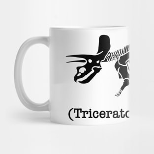 Tricera Fossil in Black Mug